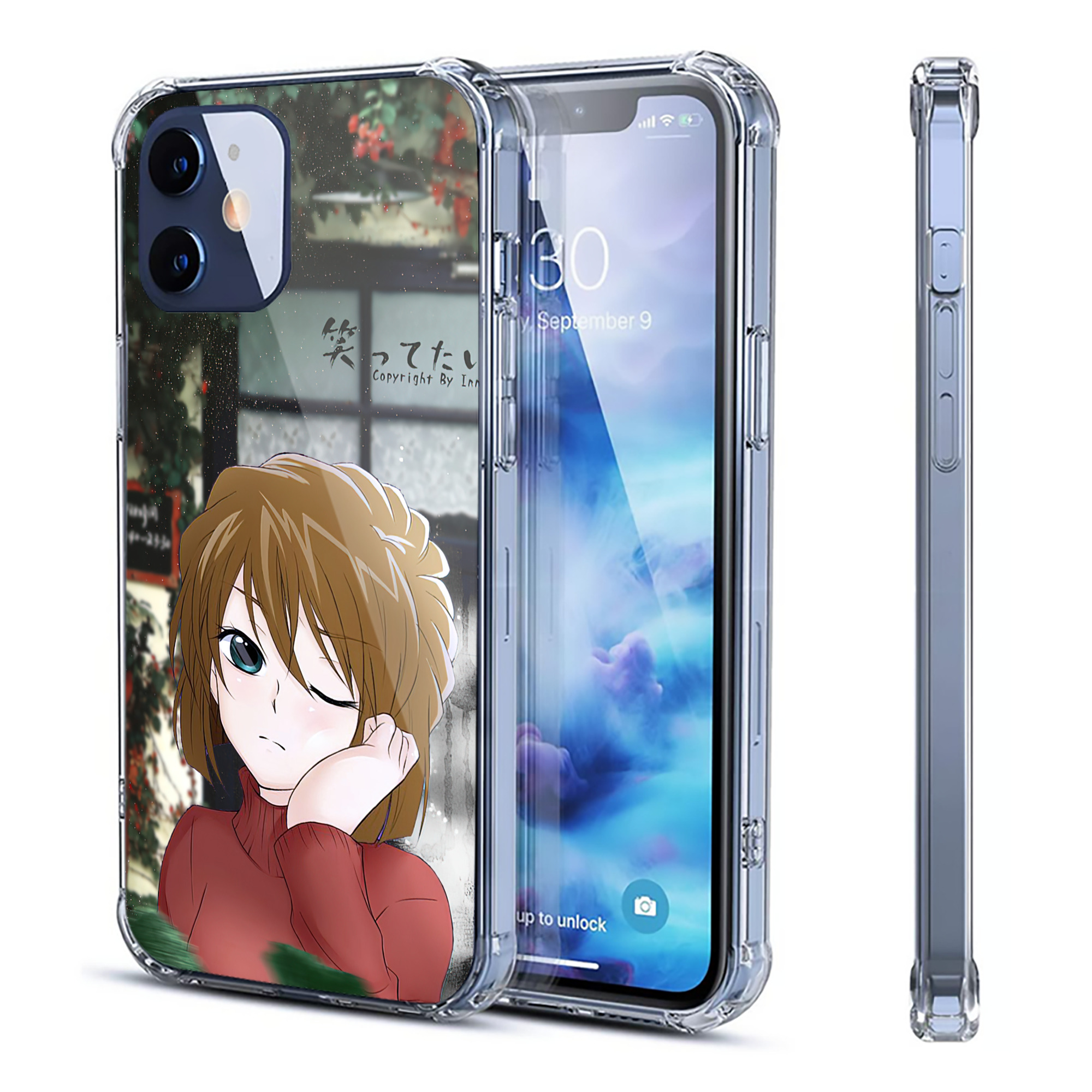 （画像用） 名探偵コナン Detective Conan 【iPhone 12シリーズ対応】透明スマホケース（クリアソフトケース）